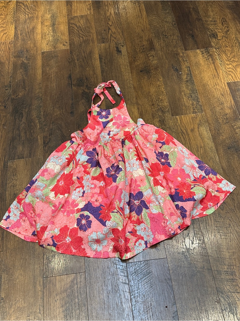 NEW... Free People Passion Floral Halter mini babydoll dress